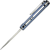 We Knife Tyro Superlock WE24001-4 - Premium EDC Knife With CPM-20CV Drop Point Blade And Titanium Handle by We Knife Co Ltd