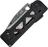 We Knife Tyro Superlock Premium Damasteel EDC Folding Knife With Black And Gold Titanium Handle For EDC Enthusiasts by We Knife Co Ltd