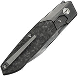 We Knife BRR15 Bolster Lock Shred CF Wharncliffe M390 Titanium Inlay Extended Tang EDC Folding Knife - Precision Craft by We Knife Co Ltd