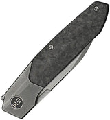 We Knife BRR15 Bolster Lock Shred CF Wharncliffe M390 Titanium Inlay Extended Tang EDC Folding Knife - Precision Craft by We Knife Co Ltd