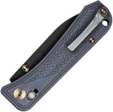 We Knife Bougie Banter Crossbar Lock WE24009-1 - S45VN Blade And Blue Titanium Handle For EDC Enthusiasts by We Knife Co Ltd