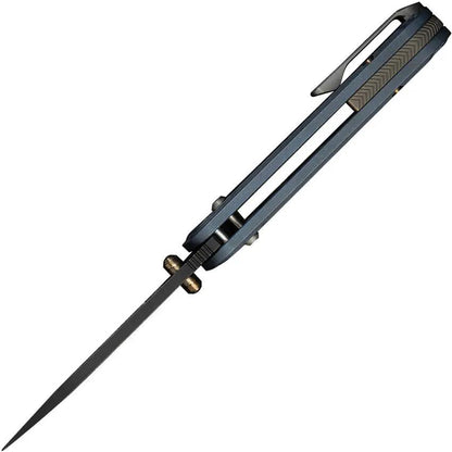 We Knife Bougie Banter Crossbar Lock WE24009-1 - S45VN Blade And Blue Titanium Handle For EDC Enthusiasts by We Knife Co Ltd