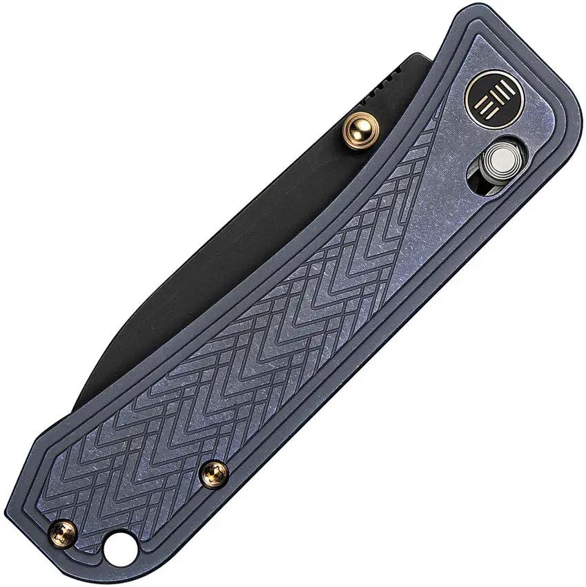 We Knife Bougie Banter Crossbar Lock WE24009-1 - S45VN Blade And Blue Titanium Handle For EDC Enthusiasts by We Knife Co Ltd