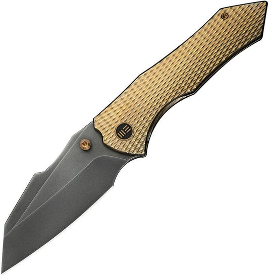 We Knife Co Ltd High-Fin XL Framelock Gold WE24010-3 by We Knife Co Ltd