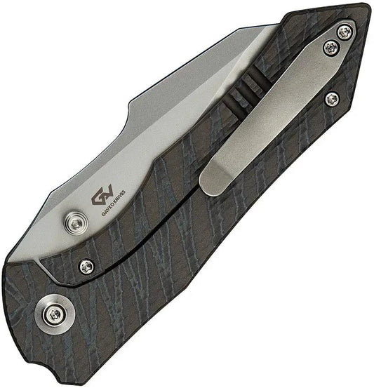 We Knife High Fin XL Framelock Flame CPM20CV Titanium Bead Blast EDC Knife For Collectors by We Knife Co Ltd