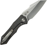 We Knife High Fin XL Framelock Flame CPM20CV Titanium Bead Blast EDC Knife For Collectors by We Knife Co Ltd