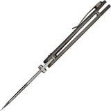 We Knife High Fin XL Framelock Flame CPM20CV Titanium Bead Blast EDC Knife For Collectors by We Knife Co Ltd