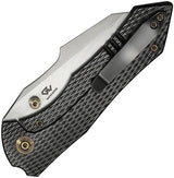 We Knife High Fin XL Framelock Gray CPM20CV 3.5in Reverse Tanto EDC Knife - Premium Titanium Frame Lock by We Knife Co Ltd