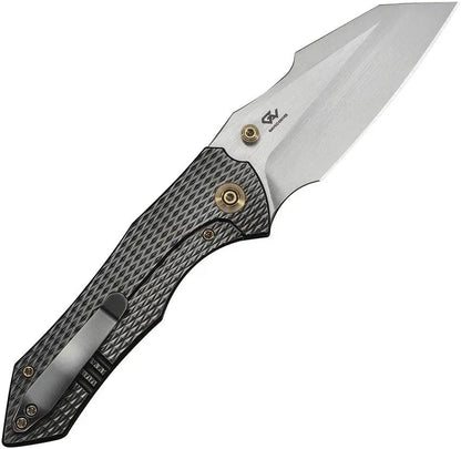 We Knife High Fin XL Framelock Gray CPM20CV 3.5in Reverse Tanto EDC Knife - Premium Titanium Frame Lock by We Knife Co Ltd