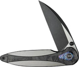 We Knife Zenthra Framelock WE24021C-1 - Premium EDC Knife With M390 Wharncliffe Blade And Carbon Fiber Inlay by We Knife Co Ltd