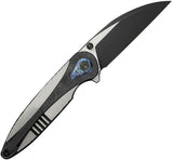 We Knife Zenthra Framelock WE24021C-1 - Premium EDC Knife With M390 Wharncliffe Blade And Carbon Fiber Inlay by We Knife Co Ltd