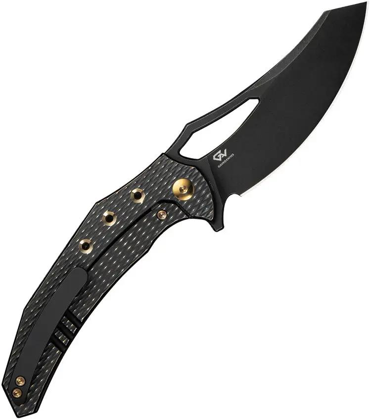 We Knife Epaulette Framelock EDC Knife - Bohler M390 Blade Black Titanium Handle With 4.38in Closed Kydex Belt Sheath by We Knife Co Ltd