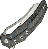 We Knife Co Ltd Epaulette Framelock Tiger Striped Titanium WE24024-2 - Premium Satin M390 Blade by We Knife Co Ltd