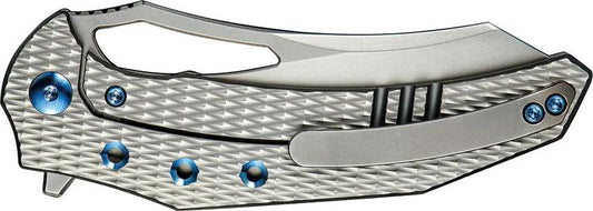 We Knife Co Epaulette Framelock M390 Bead Blast Titanium EDC Knife WE24024 3 - Premium Blade And Titanium Handle For EDC by We Knife Co Ltd
