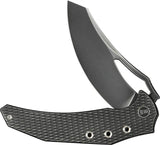 WE Knife Epaulette Framelock - Gray Titanium Handle, M390 Blade, EDC Ready With Extended Tang, Kydex Sheath Included by We Knife Co Ltd