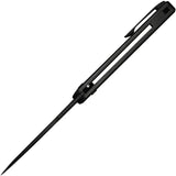 We Knife Sylox Button Lock EDC Knife Extended Tang Black Titanium Handle Carbon Fiber Inlay - Premium M390 Blade by We Knife Co Ltd