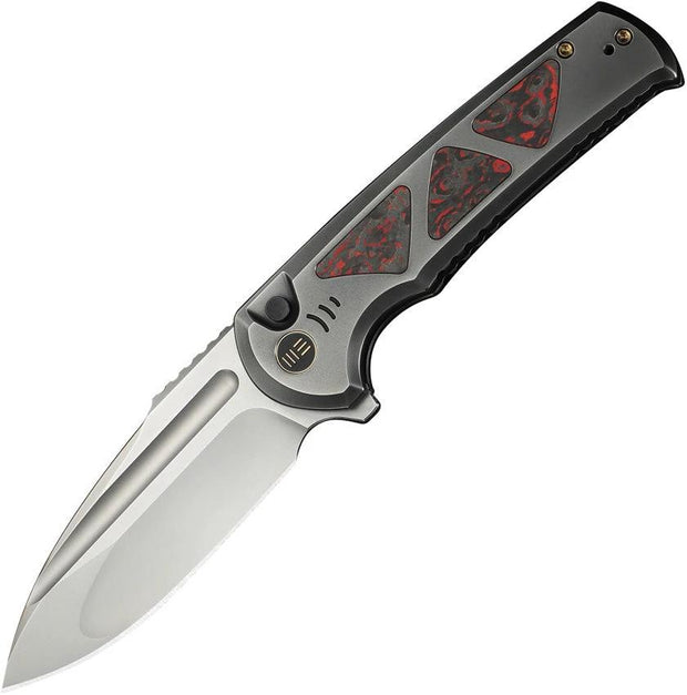 We Knife Co Ltd Sylox Button Lock Lava CF WE24027-3 by We Knife Co Ltd