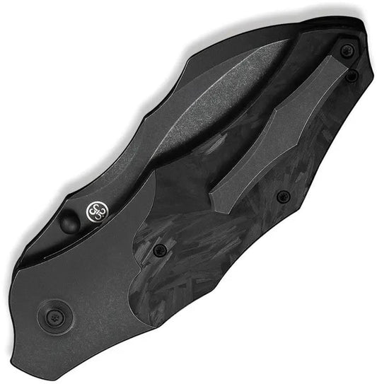 We Knife Orc Boss Nested Linerlock Premium Folding Knife WE24042-1 CPM20CV Hawkbill 5.25in Closed - EDC Ready by We Knife Co Ltd
