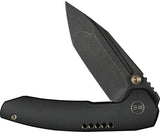 We Knife Micro Trogon Framelock WE24043-1 - Bohler M390 Blade With Black Titanium Handle And Gold Accents by We Knife Co Ltd