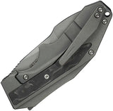 We Knife Coral Framelock Knife Gray CPM 20CV Spear Point - Marble Carbon Fiber Inlay for EDC Enthusiasts by We Knife Co Ltd
