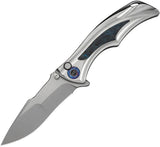 We Knife Co Ltd Tighe Down Button Lock Blue CF WE240541 by We Knife Co Ltd