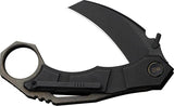 We Knife Tayra Framelock Hawkbill Knife M390 Blade Black Titanium Handle - Ultra Durable EDC Ready Build by We Knife Co Ltd