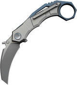 We Knife Co Ltd Tayra Framelock Gray/Blue WE24069-2 by We Knife Co Ltd