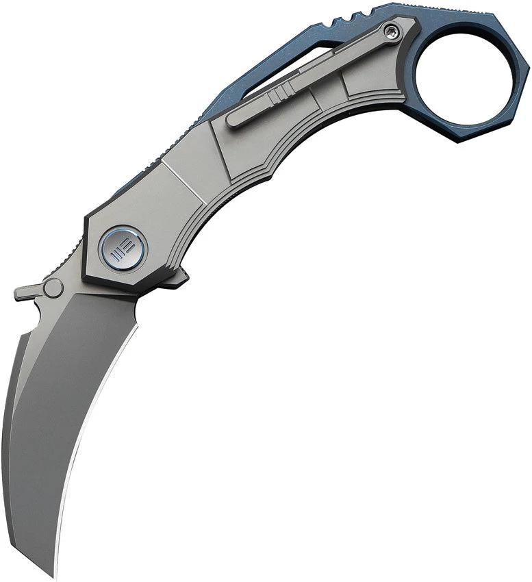 We Knife Co Ltd Tayra Framelock Gray/Blue WE24069-2 by We Knife Co Ltd