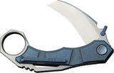 WE Knife Tayra Framelock Hawkbill Knife - Premium Blue Titanium Handle with M390 Blade for EDC Enthusiasts by We Knife Co Ltd