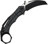 We Knife Tayra Framelock Hawkbill Knife - Flame Anodized Titanium Handle With M390 Blade For EDC by We Knife Co Ltd