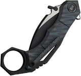 We Knife Tayra Framelock Hawkbill Knife - Flame Anodized Titanium Handle With M390 Blade For EDC by We Knife Co Ltd