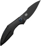 We Knife Krait Snake Linerlock EDC Knife - Premium M390 Blade With Titanium Handle And Recurve Tip by We Knife Co Ltd
