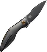 WE Knife Krait Snake Liner Lock Folding Knife - Premium M390 Blade And Gray Titanium Handle For EDC by We Knife Co Ltd
