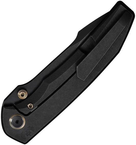 We Knife Ryson Framelock Knife M390 Harpoon Blade Black Stonewash Titanium Handle - Durable EDC Performance by We Knife Co Ltd