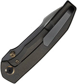 WE Knife Ryson Framelock - Bronze Titanium Handle With M390 Harpoon Blade For Elite EDC by We Knife Co Ltd