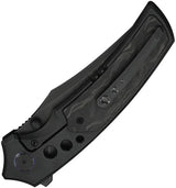 We Knife Skynix Bolster Lock Marble CF WE24087-1 - Premium M390 Clip Point EDC Folding Knife by We Knife Co Ltd
