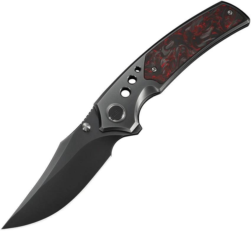 We Knife Co Ltd Skynix Bolster Lock Red CF WE24087-4 by We Knife Co Ltd