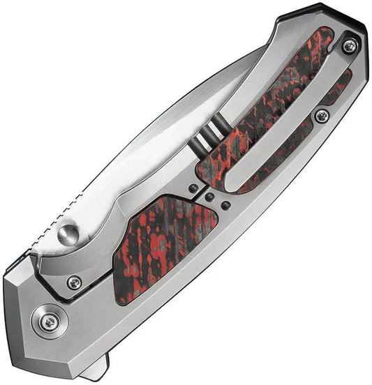 We Knife Corwyn Framelock Lava Flow WE240884 - Premium EDC Folder With M390 Blade And Titanium Handle by We Knife Co Ltd