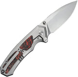 We Knife Corwyn Framelock Lava Flow WE240884 - Premium EDC Folder With M390 Blade And Titanium Handle by We Knife Co Ltd