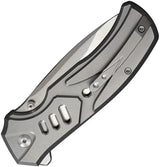 We Knife Co Zentron Button Lock Knife - Premium Bohler M390 Blade Gray Titanium Handle by We Knife Co Ltd