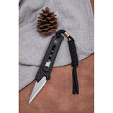 WE Knife Paracord Lanyard 3 Inch Black With Brass Bead - Free Gift With Purchase For Knife Enthusiasts by We Knife Co Ltd