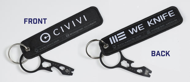 We Knife Co Ltd Pry Bard Flight Tag Free w/ Pu WEPBFT by We Knife Co Ltd