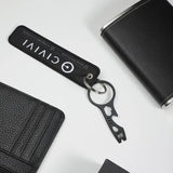 WE Knife Pry Bar Flight Tag Keychain - Free With 29 Knife Purchase Black Stainless Bottle Opener And Hex Wrenches by We Knife Co Ltd