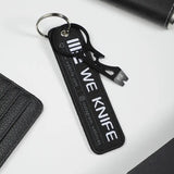 WE Knife Pry Bar Flight Tag Keychain - Free With 29 Knife Purchase Black Stainless Bottle Opener And Hex Wrenches by We Knife Co Ltd