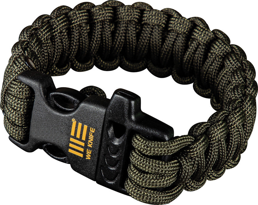 We Knife Paracord Bracelet OD Green Plastic Clasp 118.11 Ft Cord 9.88 Inches Free With WE Or Civivi Knife Purchase by We Knife Co Ltd