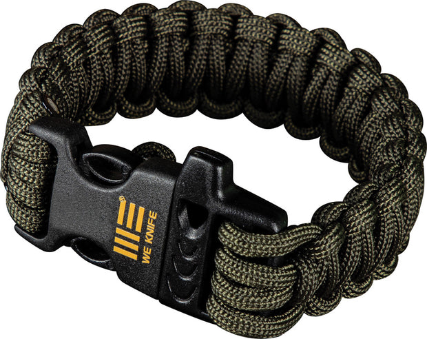 We Knife Paracord Bracelet OD Green Plastic Clasp 118.11 Ft Cord 9.88 Inches Free With WE Or Civivi Knife Purchase by We Knife Co Ltd