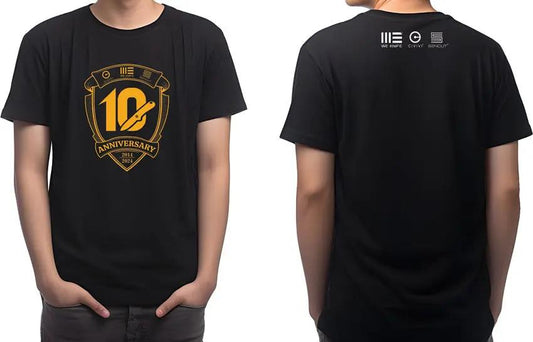 WE Knife Co Ltd T Shirt - Premium Cotton Black With Gold Front Logo For Knife Enthusiasts Limited Edition 3XL by We Knife Co Ltd