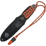 UST ParaKnife 4.0 Pro Outdoor Survival Knife With Full Tang Partially Serrated Blade Paracord Wrap Fire Starter Whistle by UST