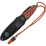 UST ParaKnife 4.0 Pro Outdoor Survival Knife With Full Tang Partially Serrated Blade Paracord Wrap Fire Starter Whistle by UST