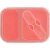 UST Flexware Mess Kit Orange Collapsible Camping Campware with Two Compartments Microwave Safe BPA Free by UST